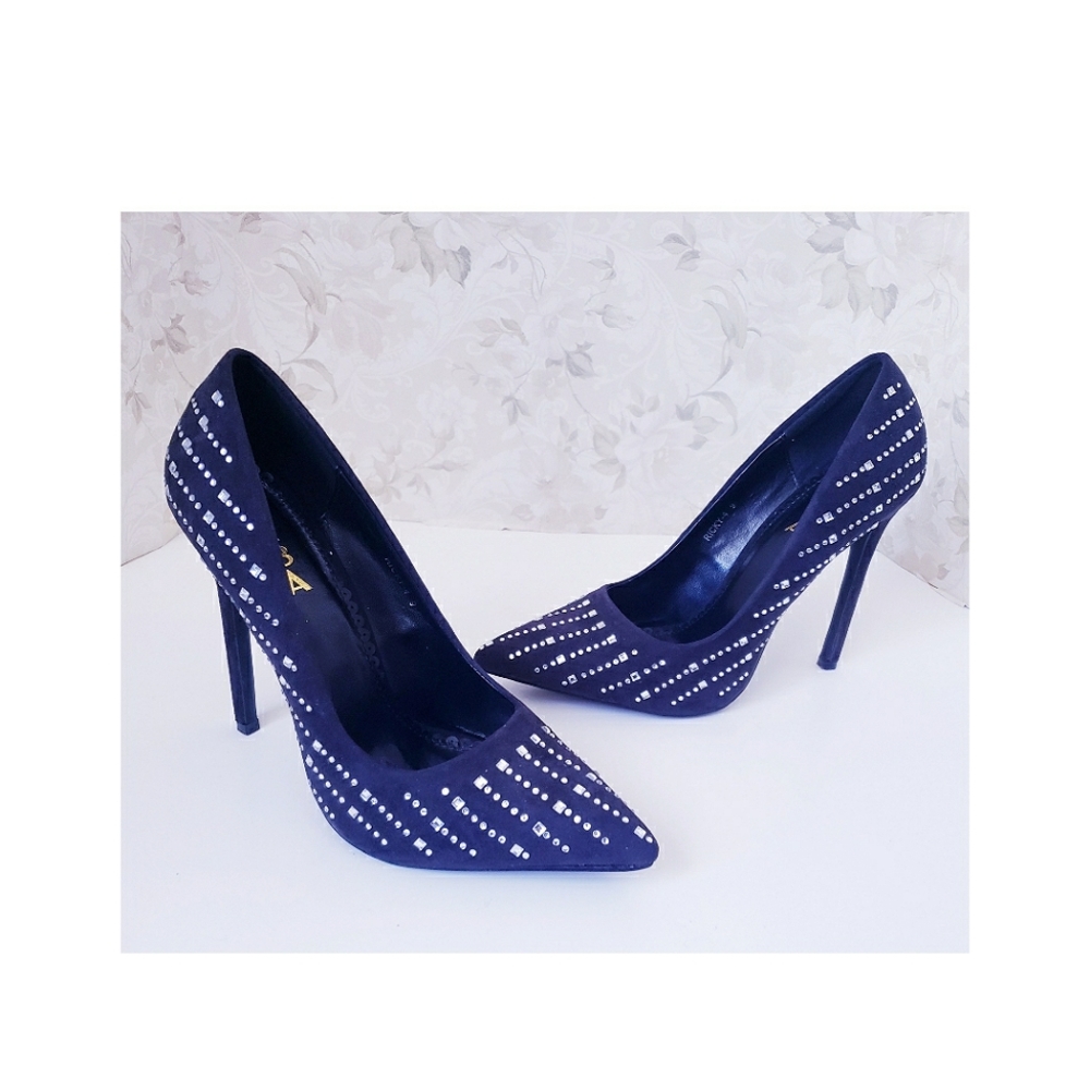 ALBA Rhinestone Pointed Toe Heels
